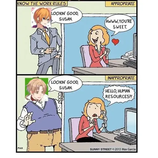 Know the work rules ft. Aqua (from Oshi no Ko) and Rudy (from Mushoku Tensei)