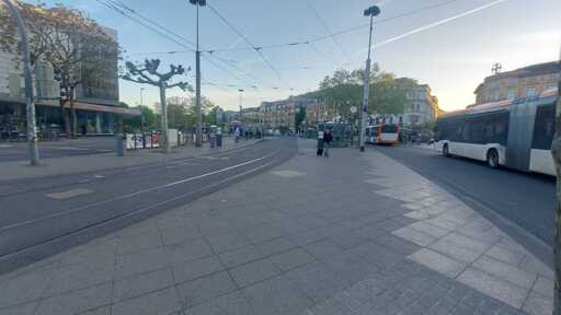 Blick auf den Bismarckplatz in Heidelberg